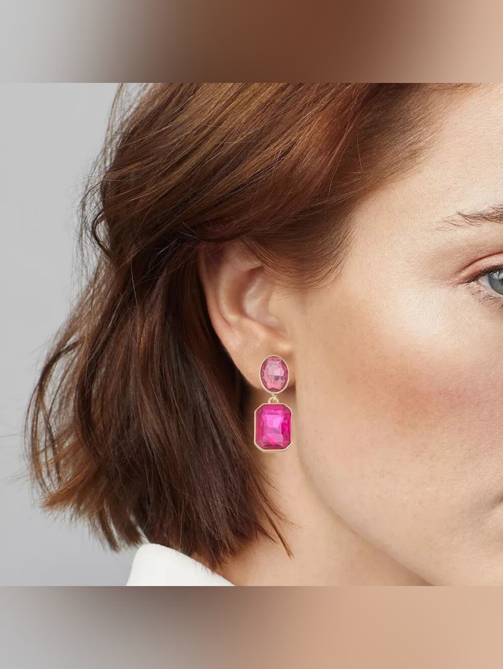 Nine West Gold-Tone Double Drop Post Earrings
